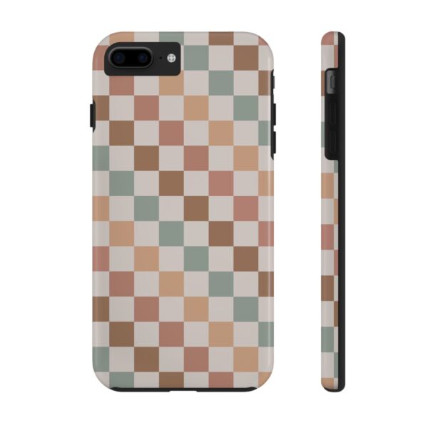 Neutral Bohemian Checkered Phone Case - Image 6