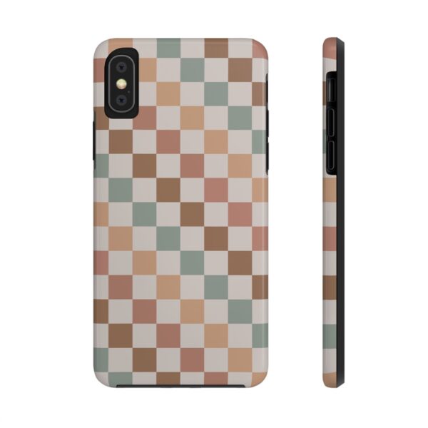 Neutral Bohemian Checkered Phone Case - Image 8