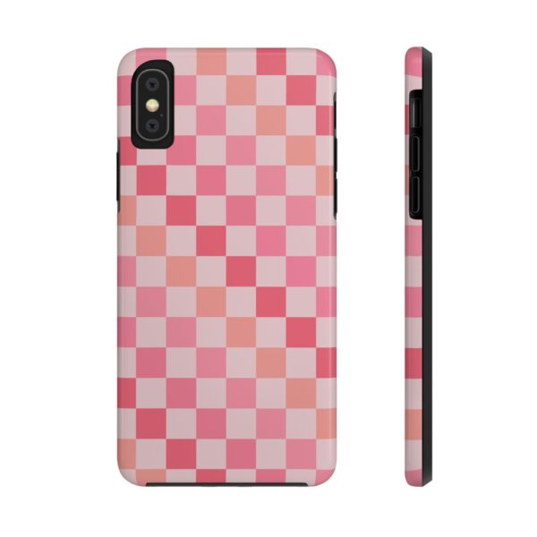 Pink Boho Checker Phone Case - Image 8